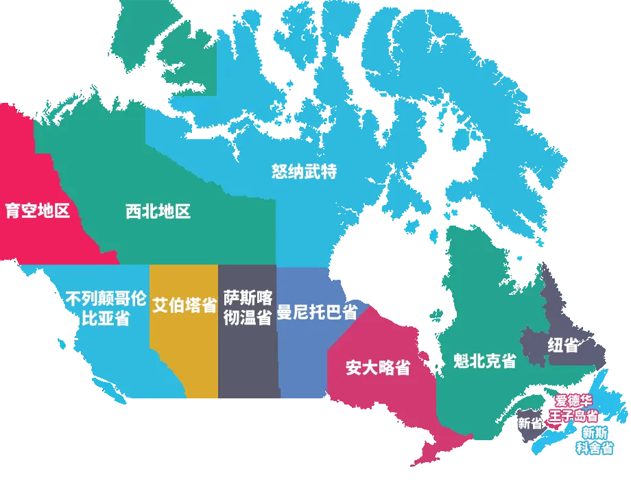 加拿大地圖