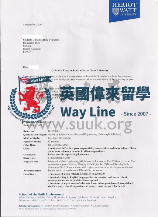 英國赫瑞瓦特大學建築項目管理碩士