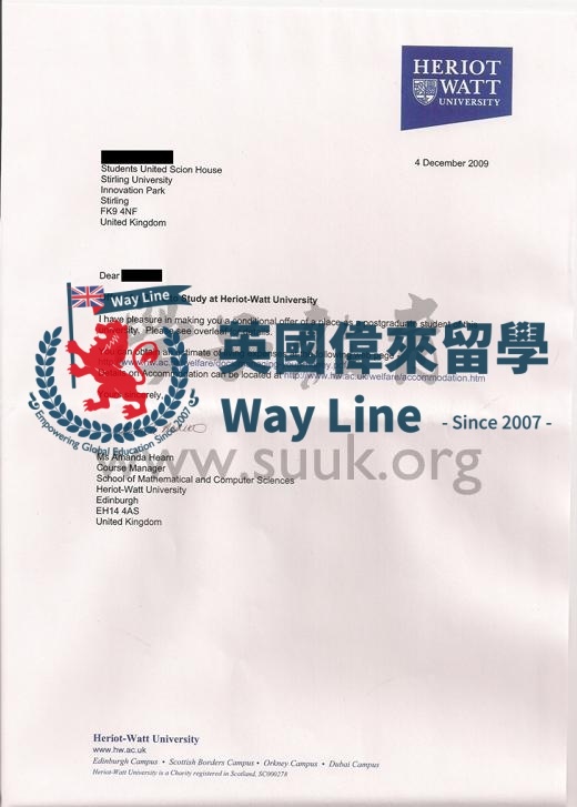 英國赫瑞瓦特大學精算學碩士