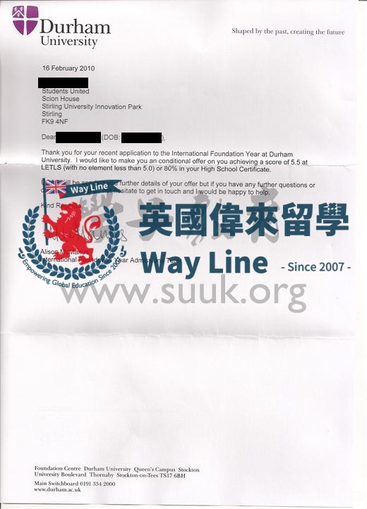 英國杜倫大學本科預科