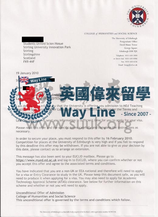 英國愛丁堡大學英語教育學碩士