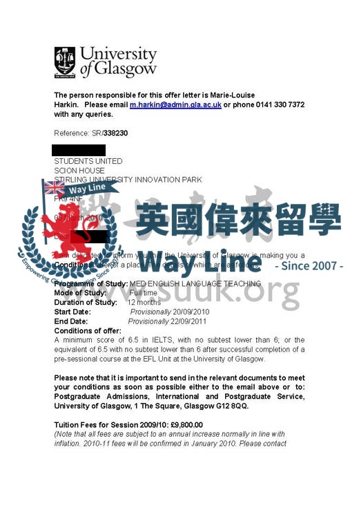 英國格拉斯哥大學英語語言教育學碩士