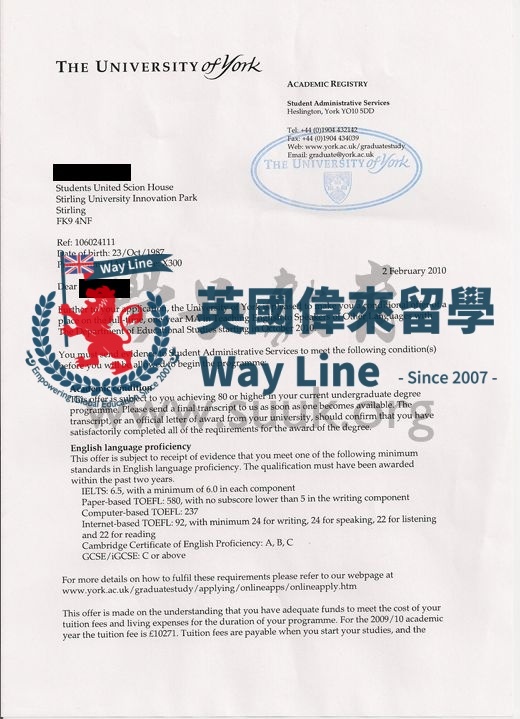 英國約克大學英語教學碩士