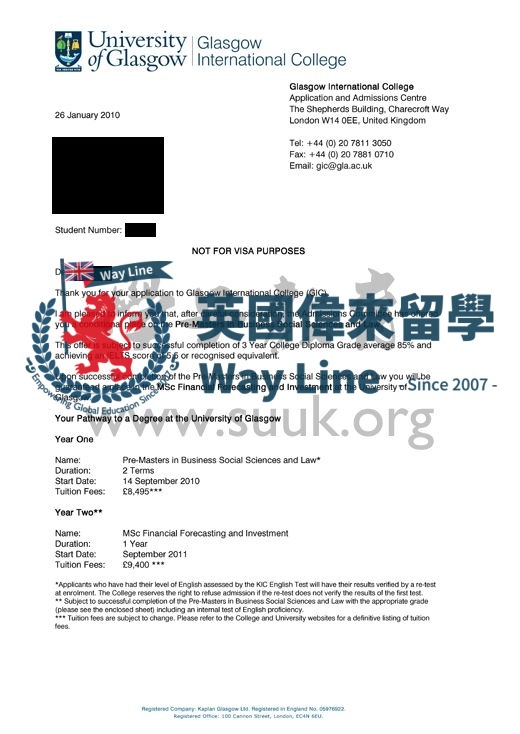 英國格拉斯哥大學碩士預科