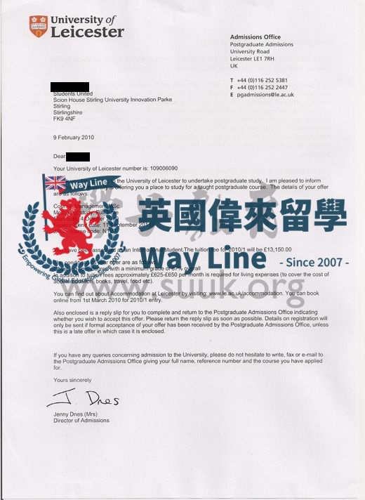 英國萊斯特大學管理學碩士