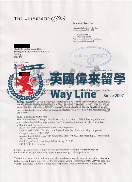 英國約克大學語言學習和教育碩士