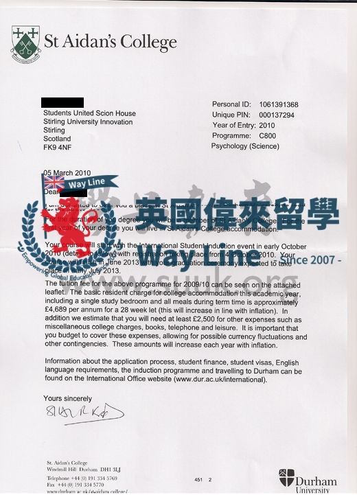 英國杜倫大學心理學本科學士課程