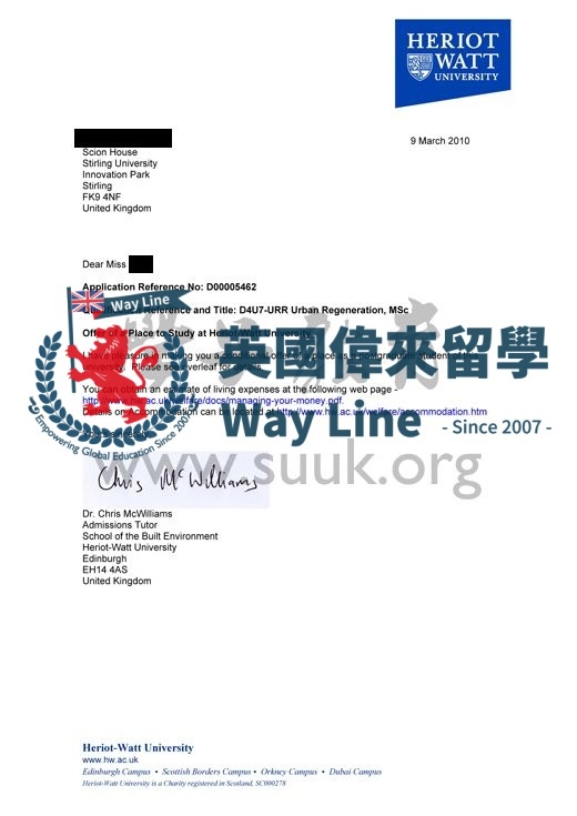 英國赫瑞瓦特大學城市再生碩士