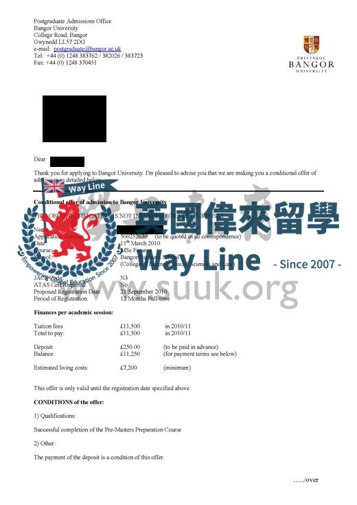 英國班戈大學國際財務管理碩士