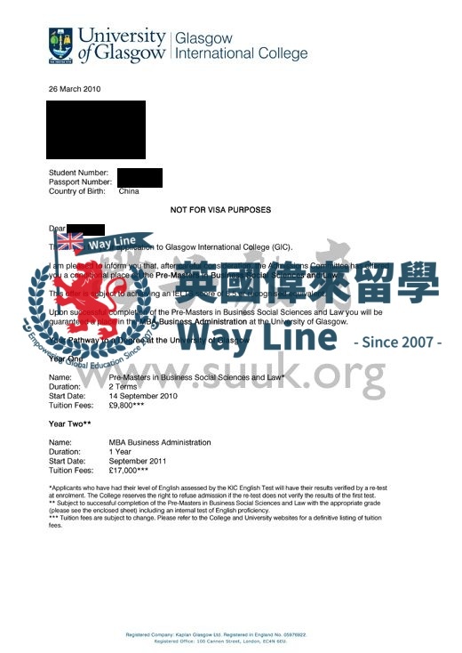 英國格拉斯哥大學碩士預科