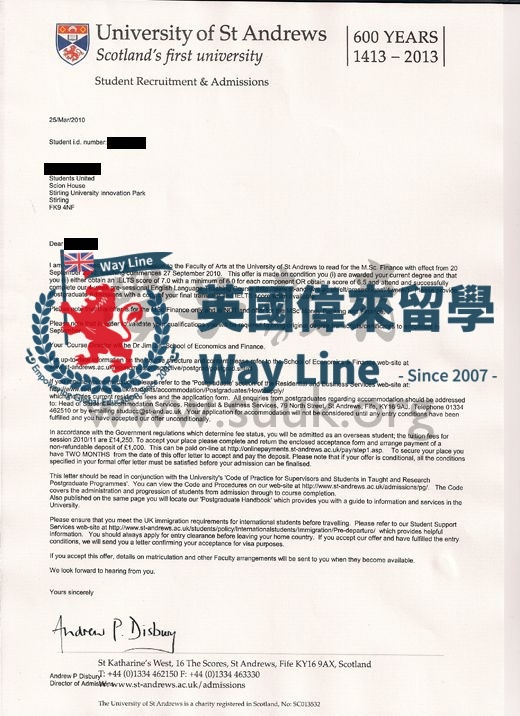 英國聖安德魯斯大學金融碩士