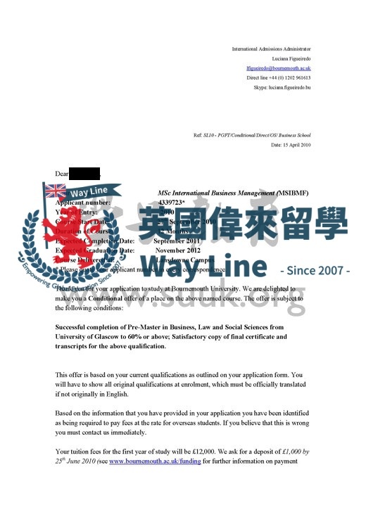 英國伯恩茅斯大學國際工商管理碩士課程