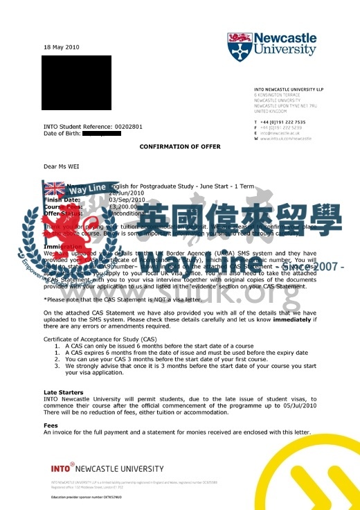 英國紐卡斯爾大學碩士語言強化課程