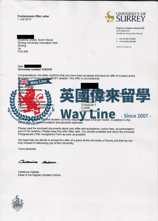 英國薩里大學管理學碩士