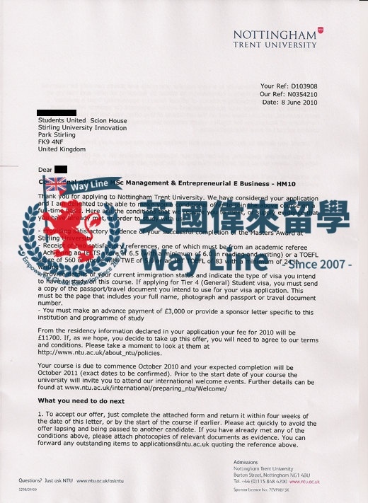 英國諾丁漢特倫特大學管理與企業電子商務學碩士