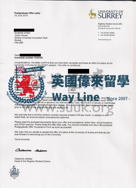 薩里大學國際展會管理學碩士