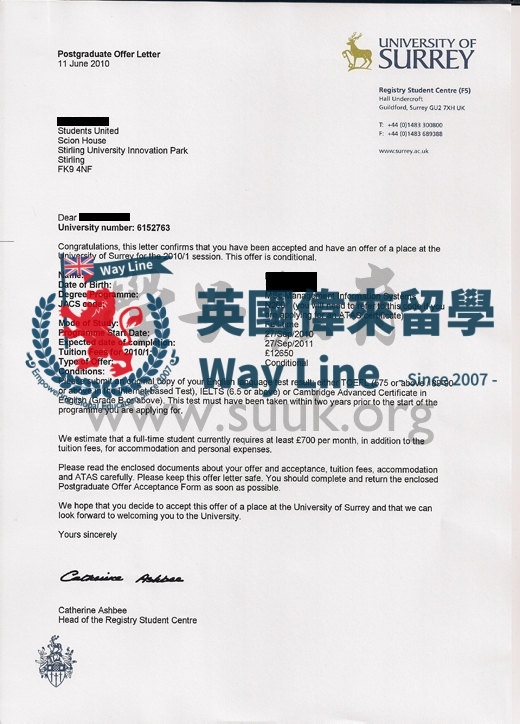 薩里大學信息系統管理學碩士