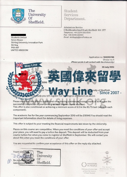 英國謝菲爾德大學經濟學碩士