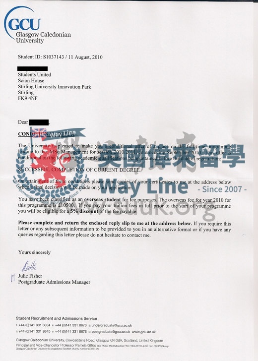 英國格拉斯哥卡里多尼亞大學管理學碩士