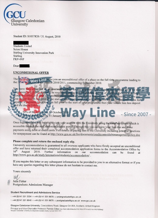 英國格拉斯哥卡里多尼亞大學管理學碩士