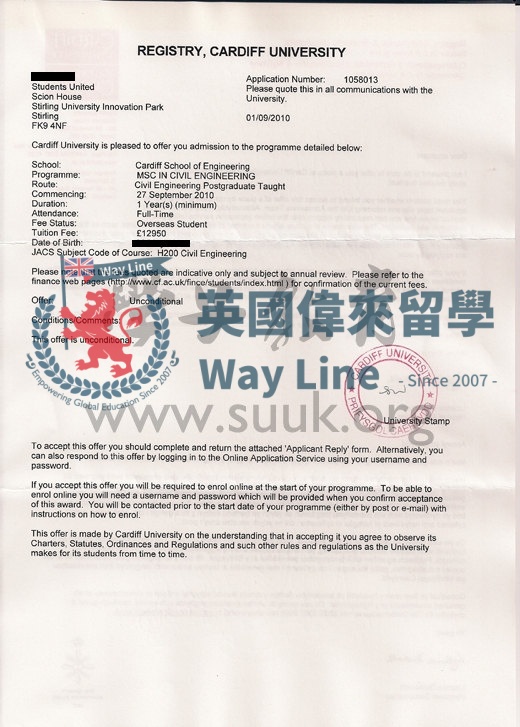 英國卡迪夫大學土木工程學碩士