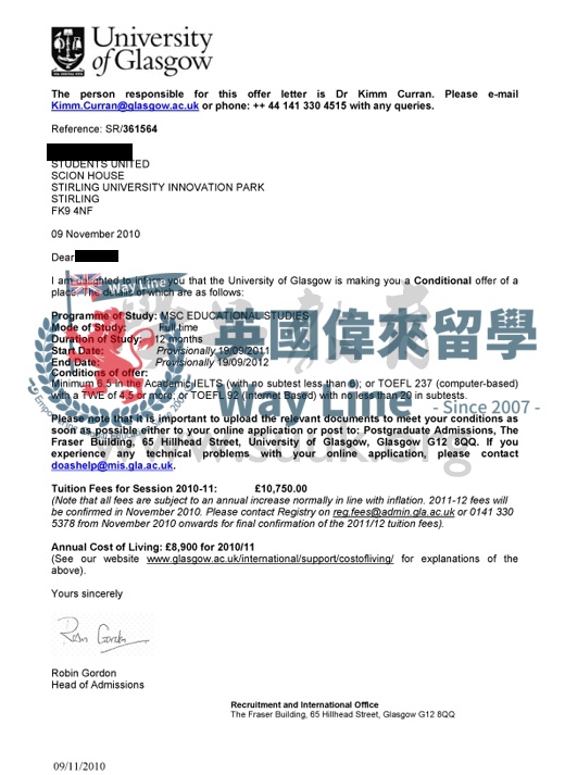 英國格拉斯哥大學教育學碩士