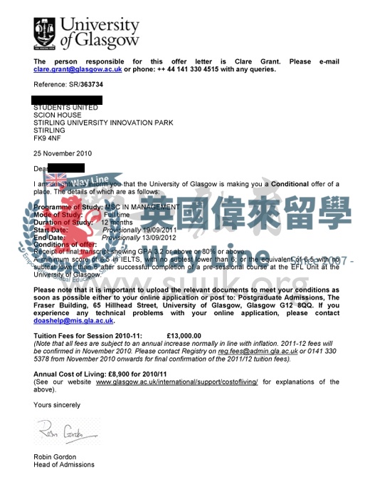英國格拉斯哥大學管理學碩士