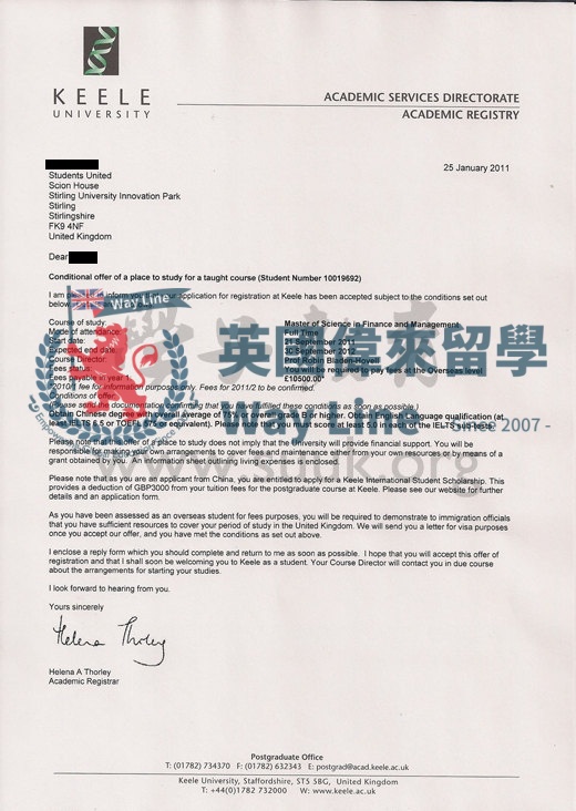 英國基爾大學金融和管理學碩士