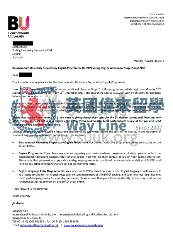 英國伯恩茅斯大學語言預備課程