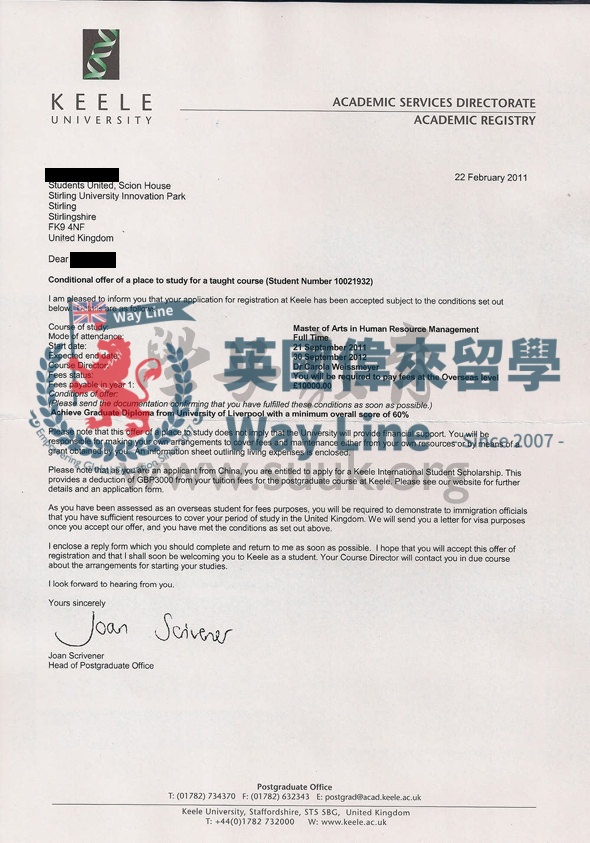 英國基爾大學人力資源管理學碩士