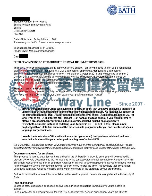 英國巴斯大學建築工程：環保設計學碩士