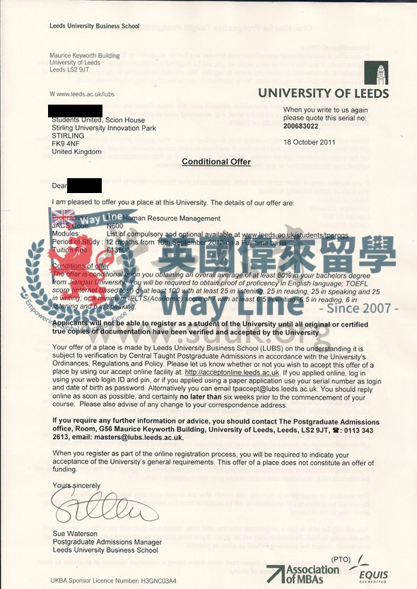 英國利茲大學人力資源管理學碩士