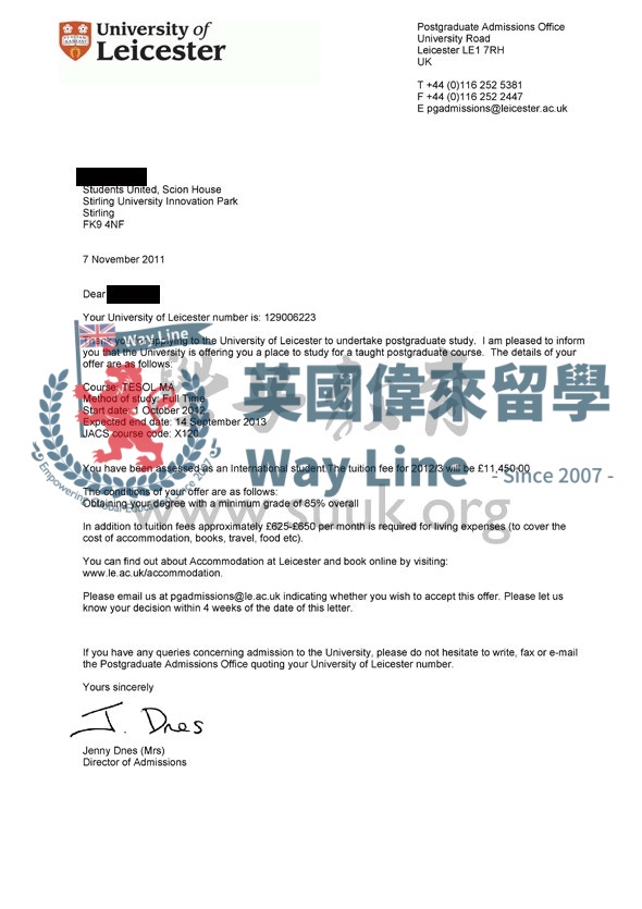 英國萊斯特大學英語教育學碩士