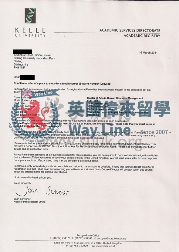 英國基爾大學人力資源管理學碩士