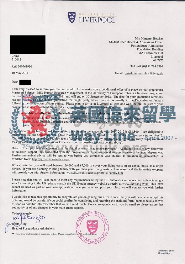 英國利物浦大學國際人力資源管理學碩士