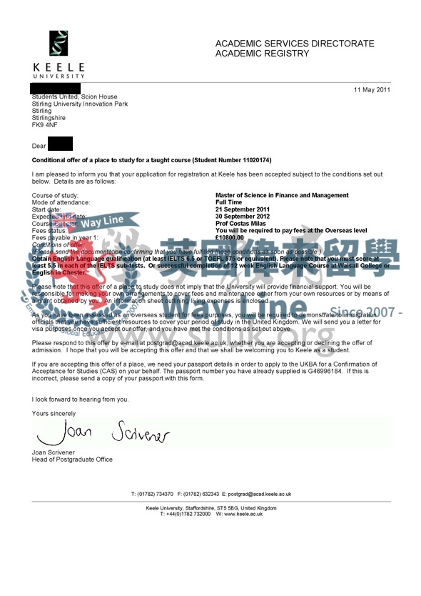 英國基爾大學金融和管理學碩士