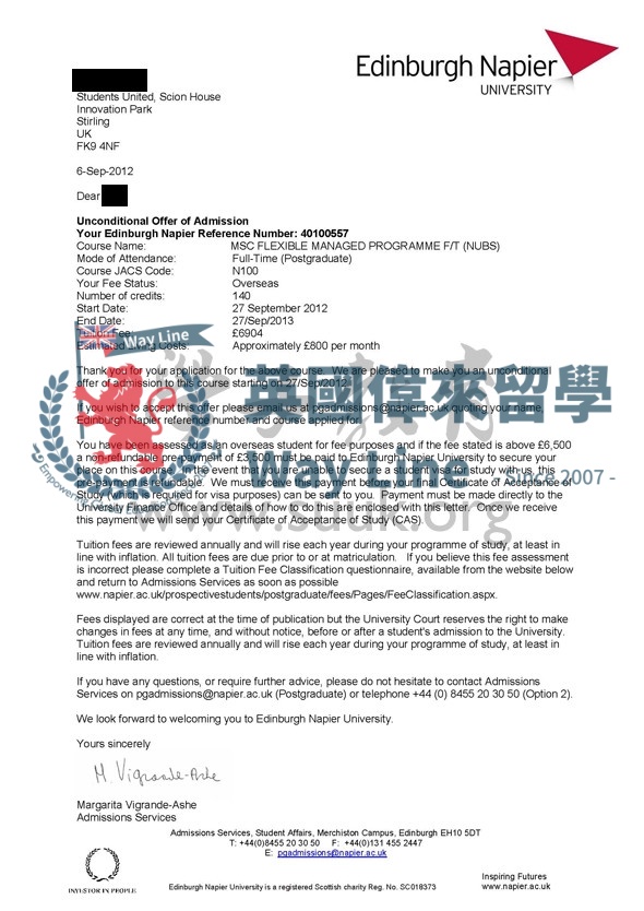 英國愛丁堡龍比亞大學管理學碩士