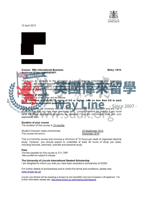 英國林肯大學企業項目管理碩士