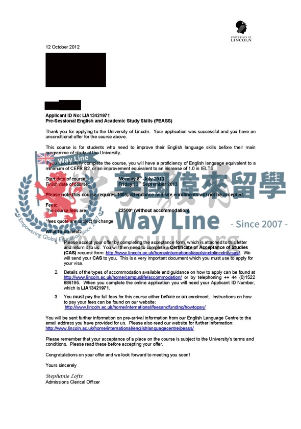 英國林肯大學企業項目管理碩士10周語言課程