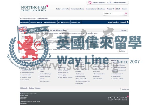 英國諾丁漢特倫特大學插圖碩士
