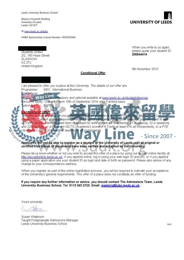 英國利茲大學國際商務碩士