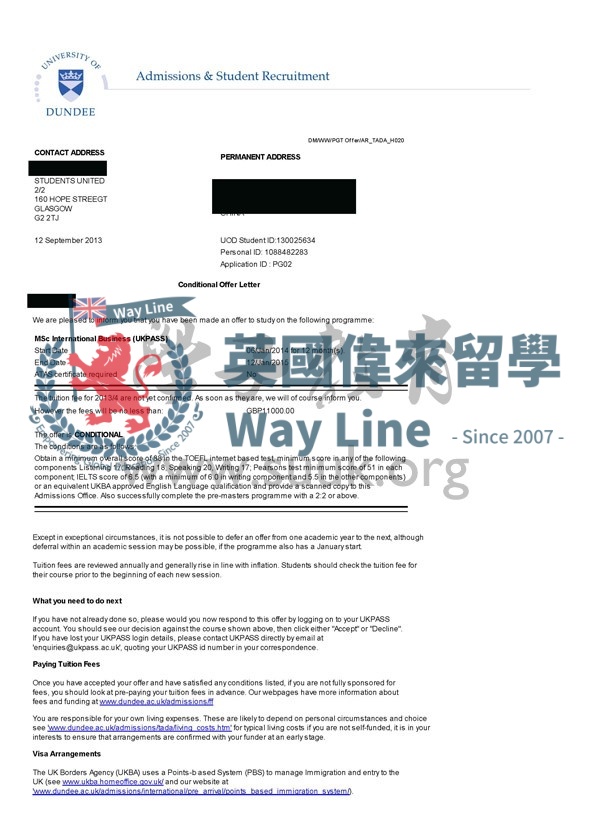 英國鄧迪大學國際商務與金融碩士