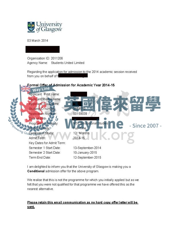 英國格拉斯哥大學TESOL碩士