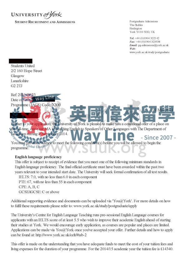 英國埃克塞特大學TESOL碩士