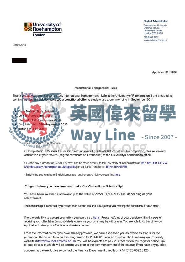 英國羅漢普頓大學國際管理碩士