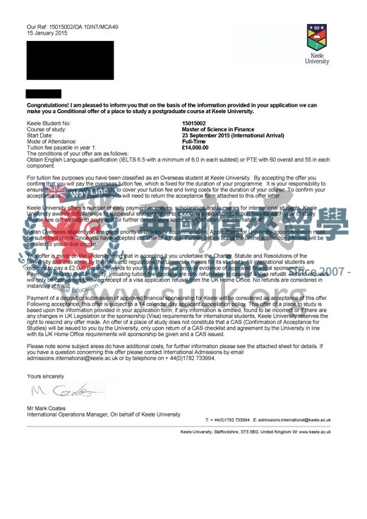 英國基爾大學金融碩士