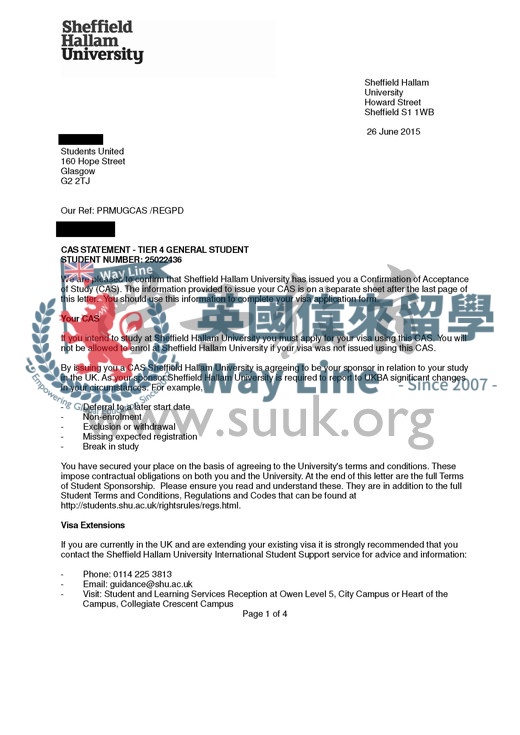 英國謝菲爾德哈姆勒大學計算網絡充值應用本科