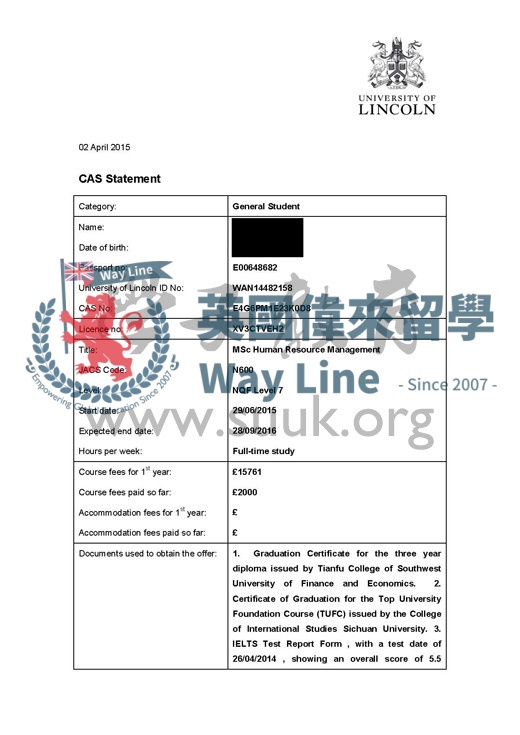 英國林肯大學人力資源管理碩士