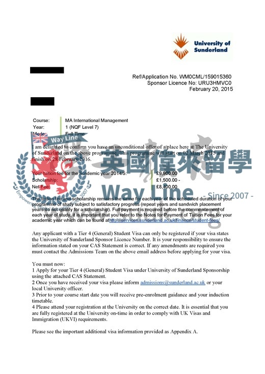 英國桑德蘭大學國際管理碩士