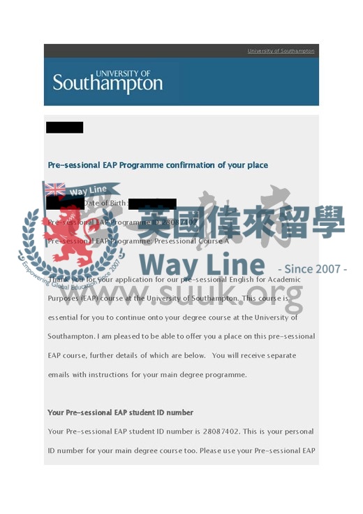 英國南安普敦大學11週會前英語